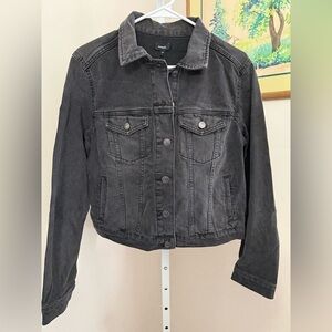 Express Black Denim Jacket. NWT. Size Large.